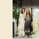 Partywear Anarkali black and white