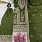 Fully Embroidered Partywear Suit