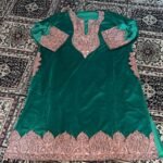 Kashmiri Velvet Phiran with Tilla Detailing
