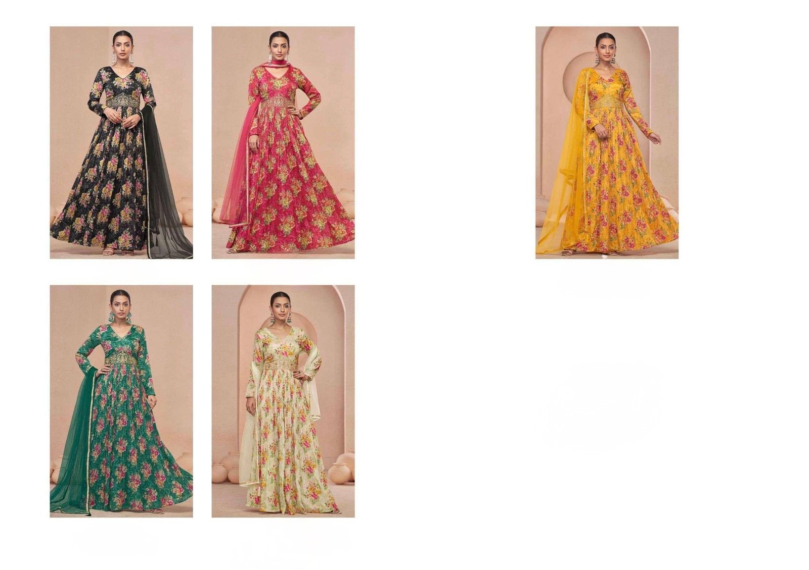 Blossom Floral Anarkali