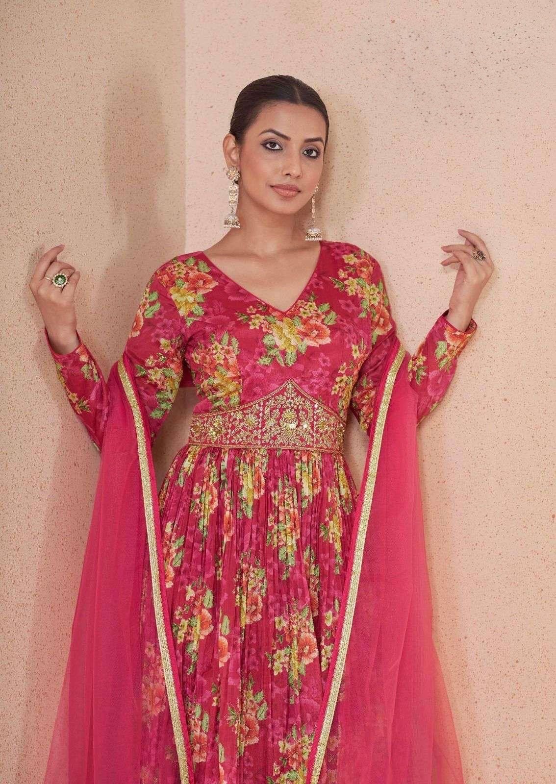 Blossom Floral Anarkali - Image 10