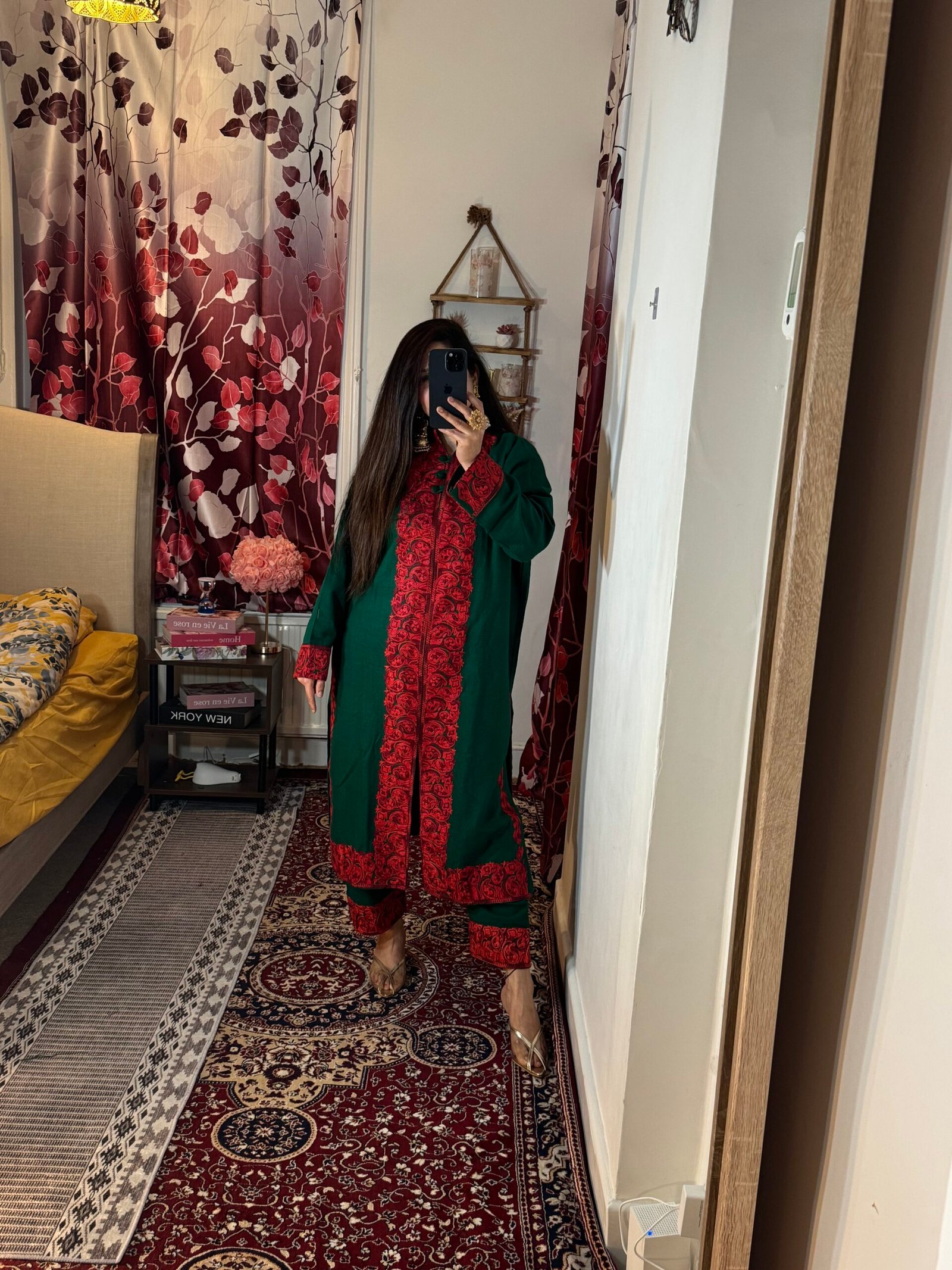 Kashmiri embroidered Cord set