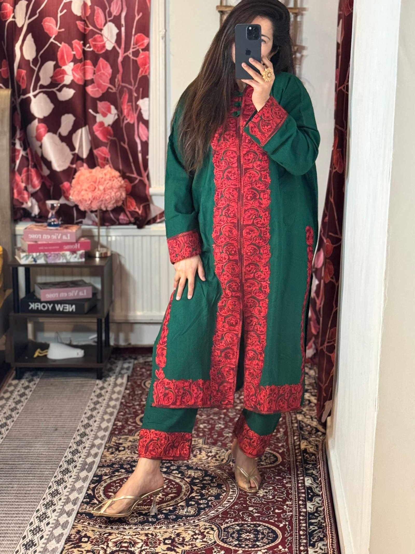 Kashmiri embroidered Cord set - Image 4